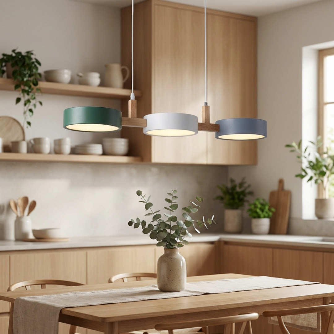 Pendelleuchte Dreifach Rundpanel