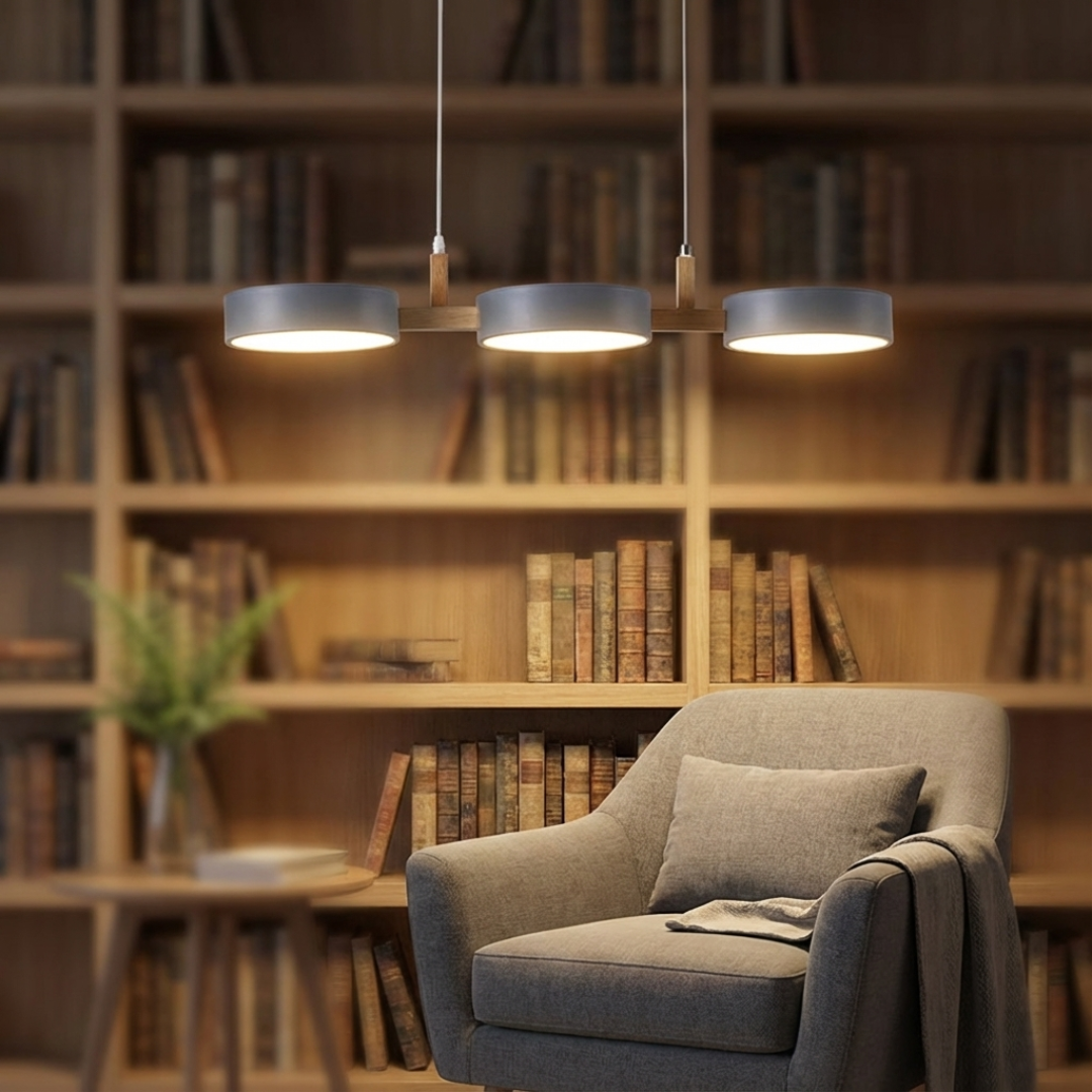 Pendelleuchte Dreifach Rundpanel