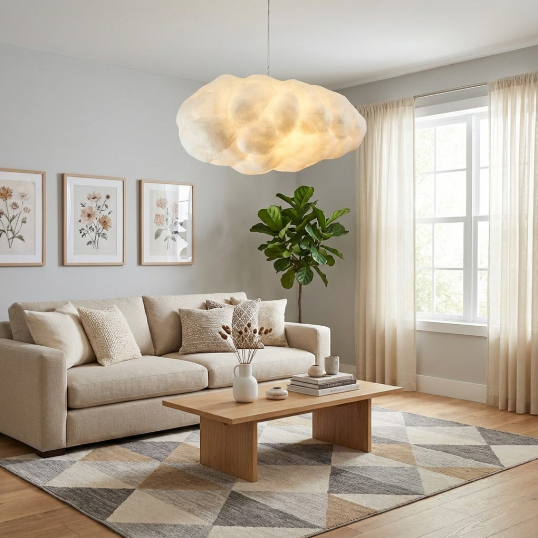 Pendelleuchte Wolke Form