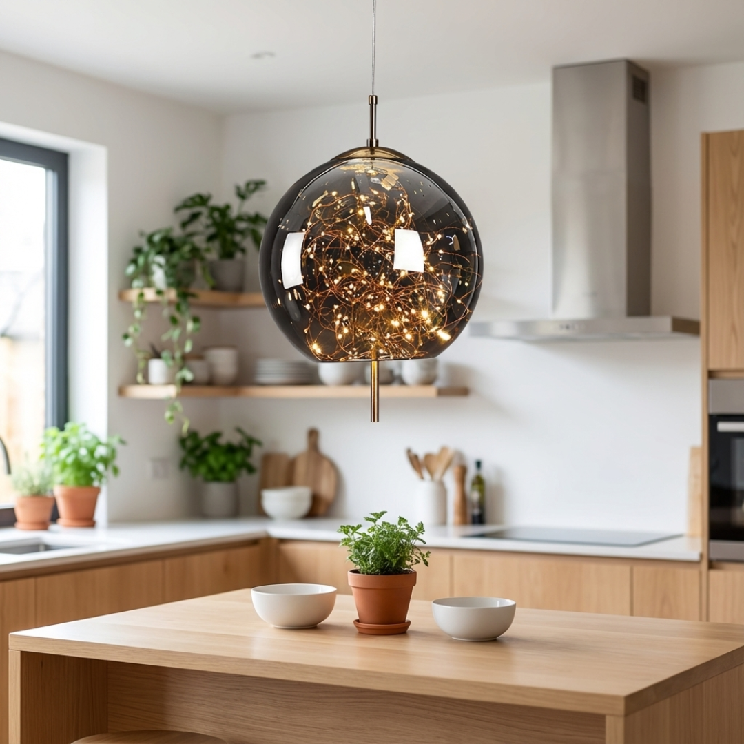 Pendelleuchte Glaskörper Lampe