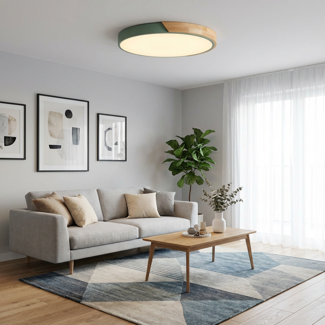 Deckenleuchten Flache Rundform Lampe