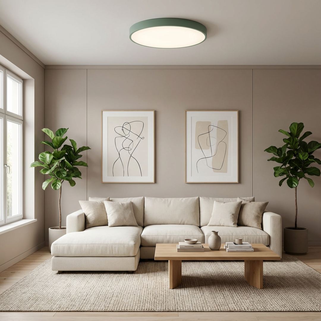 Deckenleuchten Flache Rundform Lampe