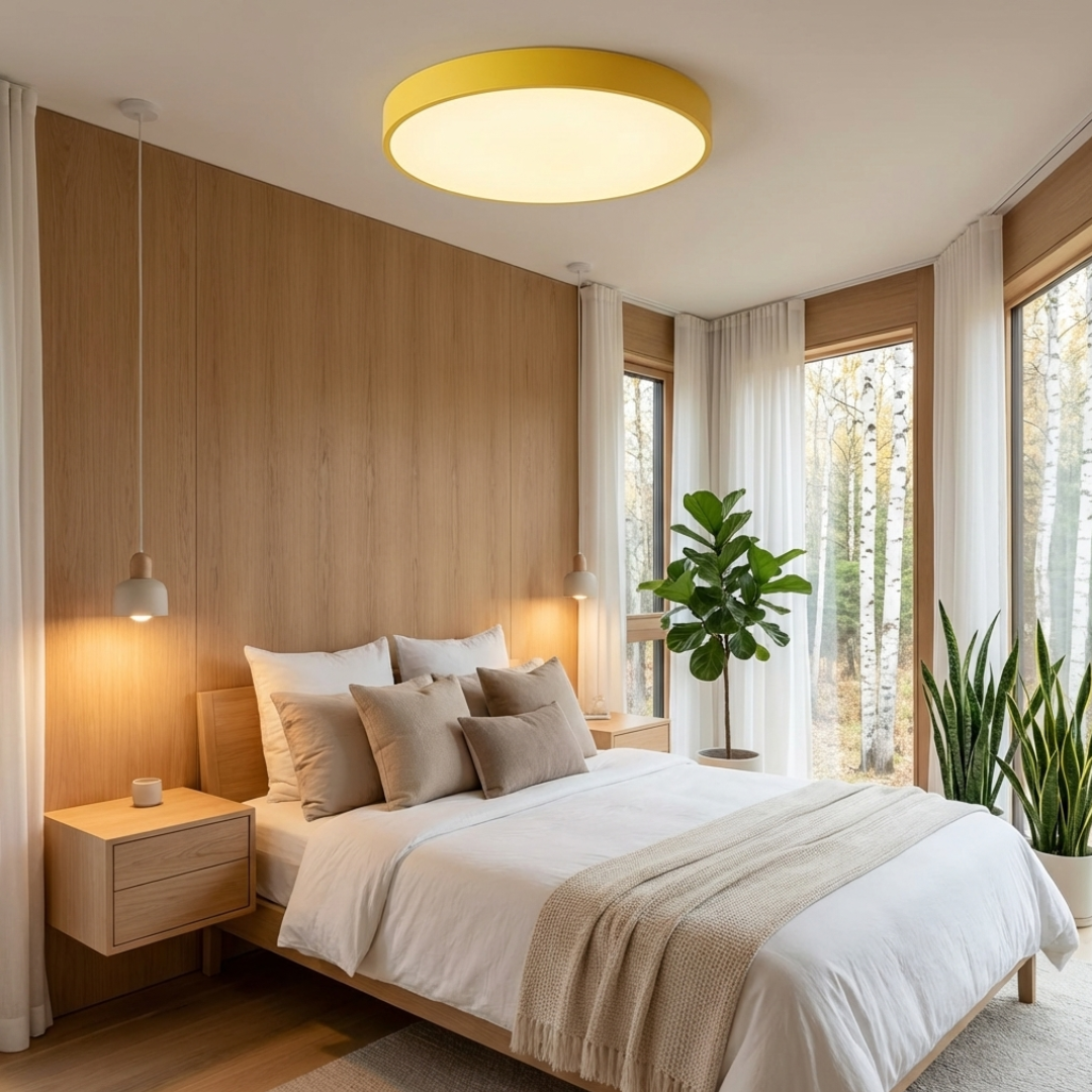 Deckenleuchten Flache Rundform Lampe