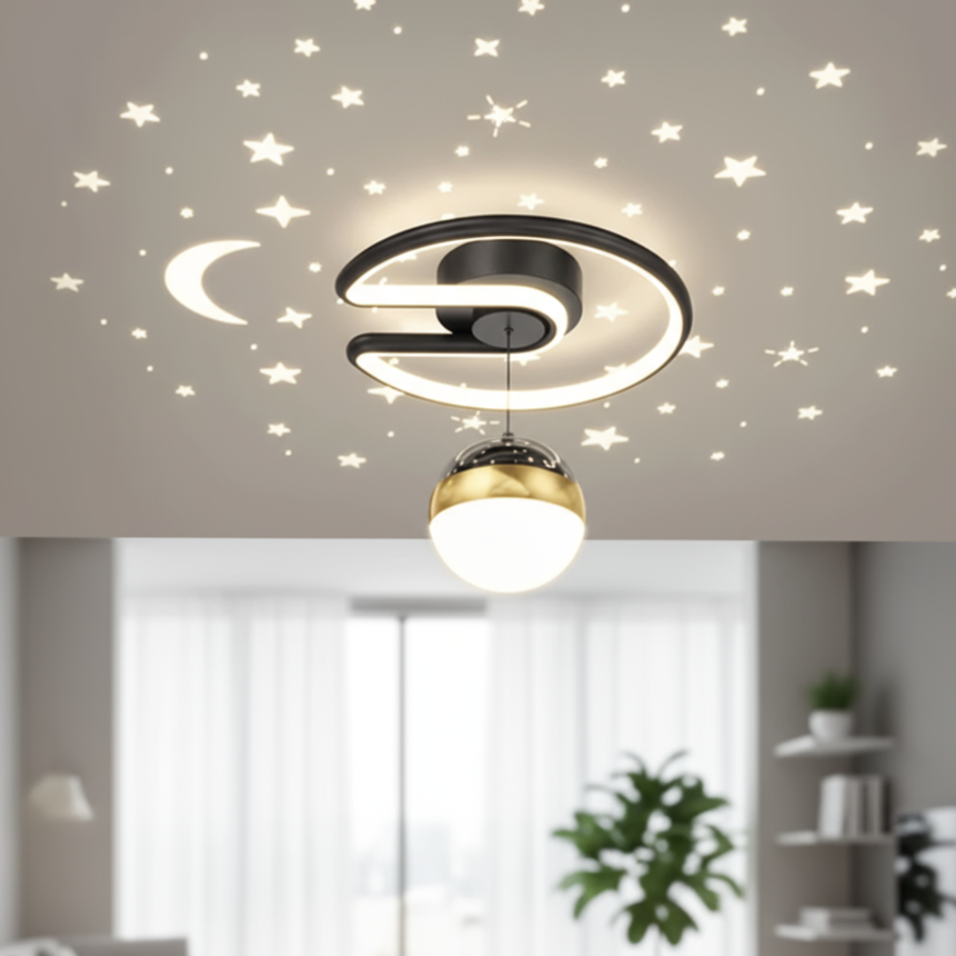 Deckenleuchte Modernes LED Design mit Sternprojektion