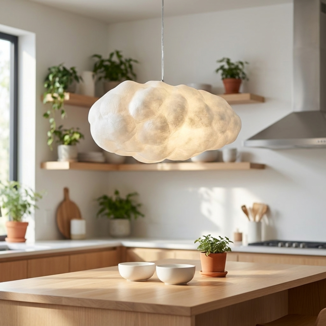 Pendelleuchte Wolke Form