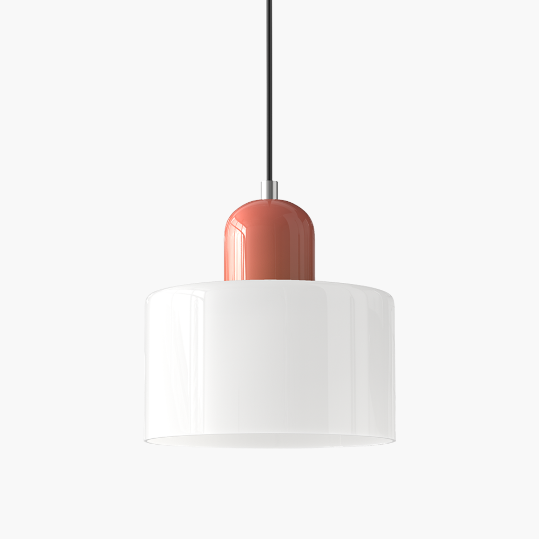 Pendelleuchte Zylindrischer Glasaufbau