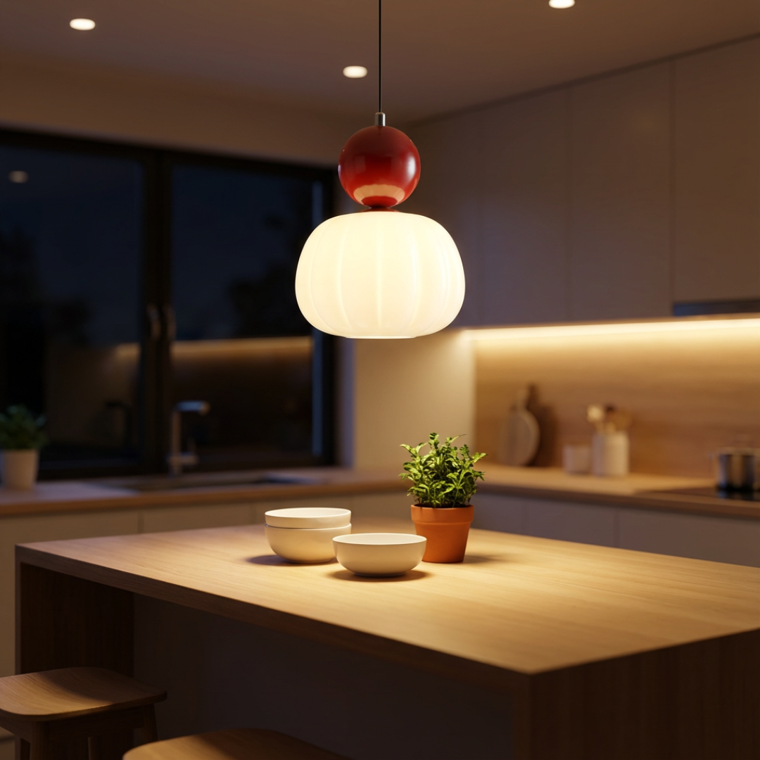 Pendelleuchte Zweiteiliger Schirmkörper