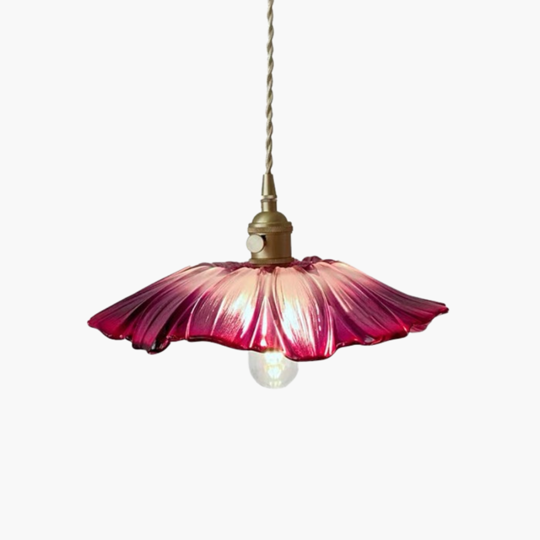 Pendelleuchte Lotus Schirm Lampe