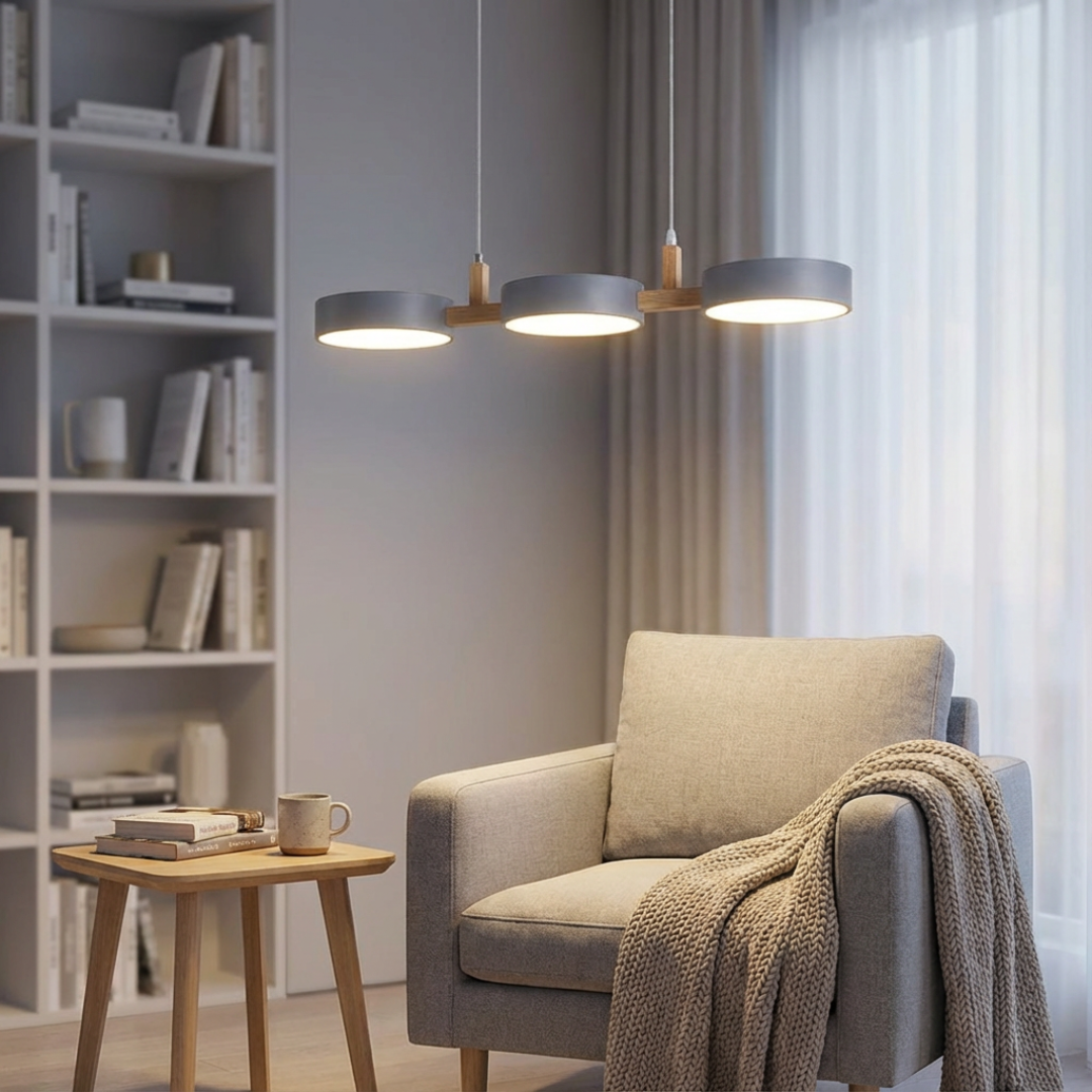 Pendelleuchte Dreifach Rundpanel