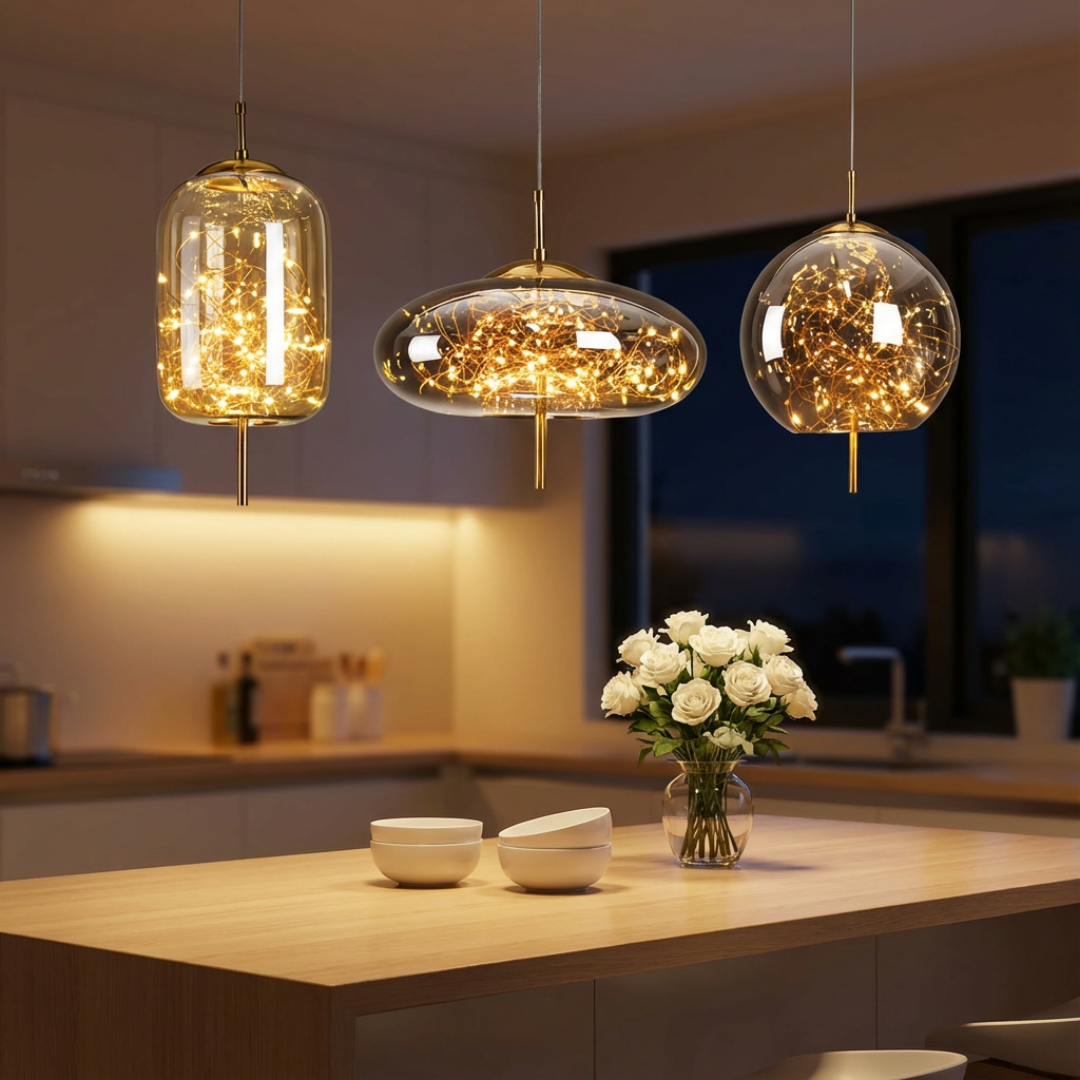 Pendelleuchte Glaskörper Lampe