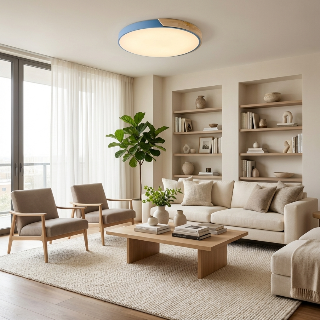 Deckenleuchten Flache Rundform Lampe