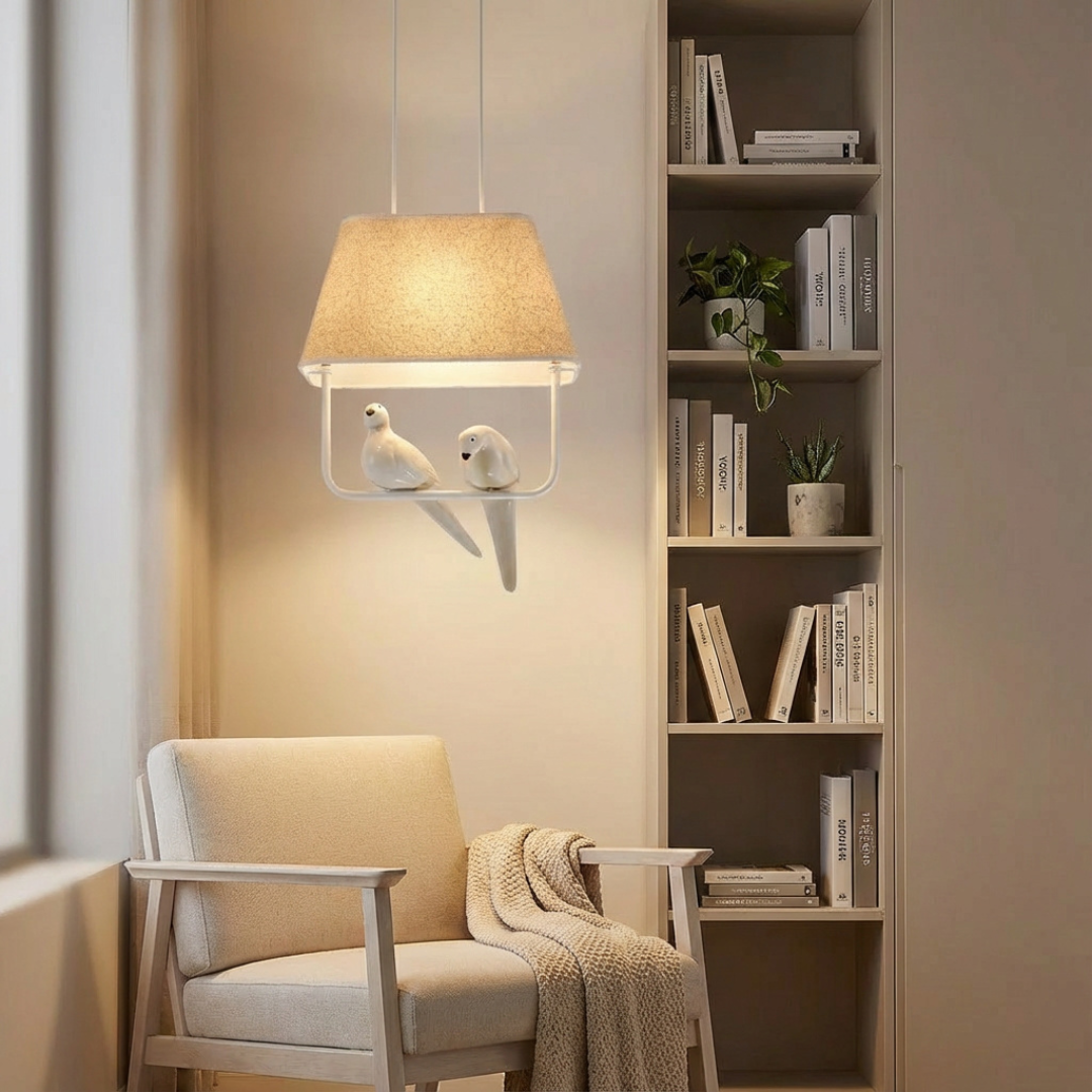 Pendelleuchte Vogelrahmen Lampe