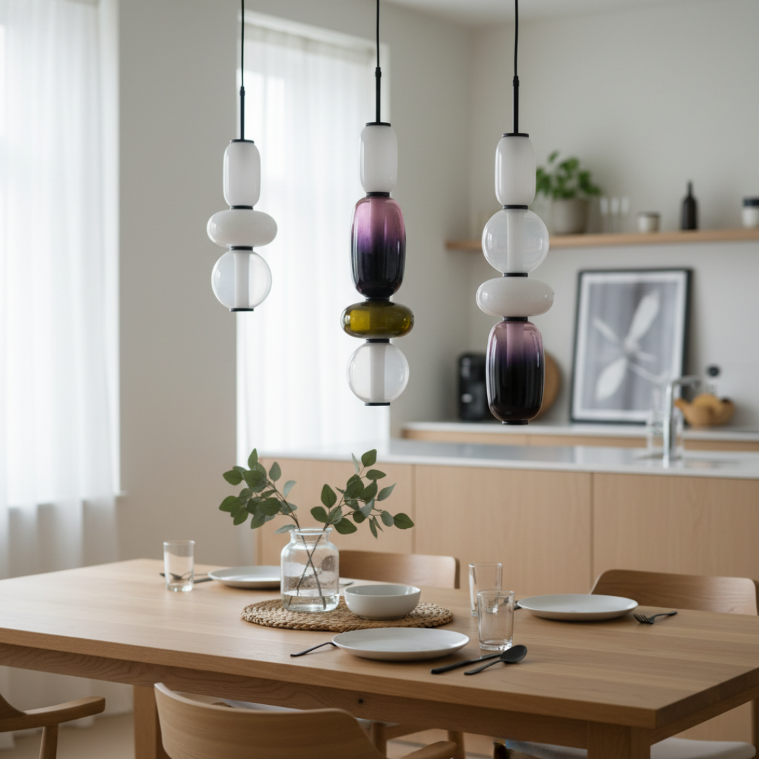 Pendelleuchte Schichtschirm Deckendesign